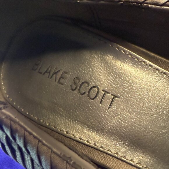 📌Blake Scott Beautiful Plated Fabric Open Toe 5" High Heel Pumps with Platform - Picture 11 of 12